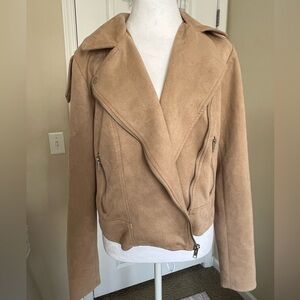 BB Dakota Steve Madden Faux Suede Moto Jacket